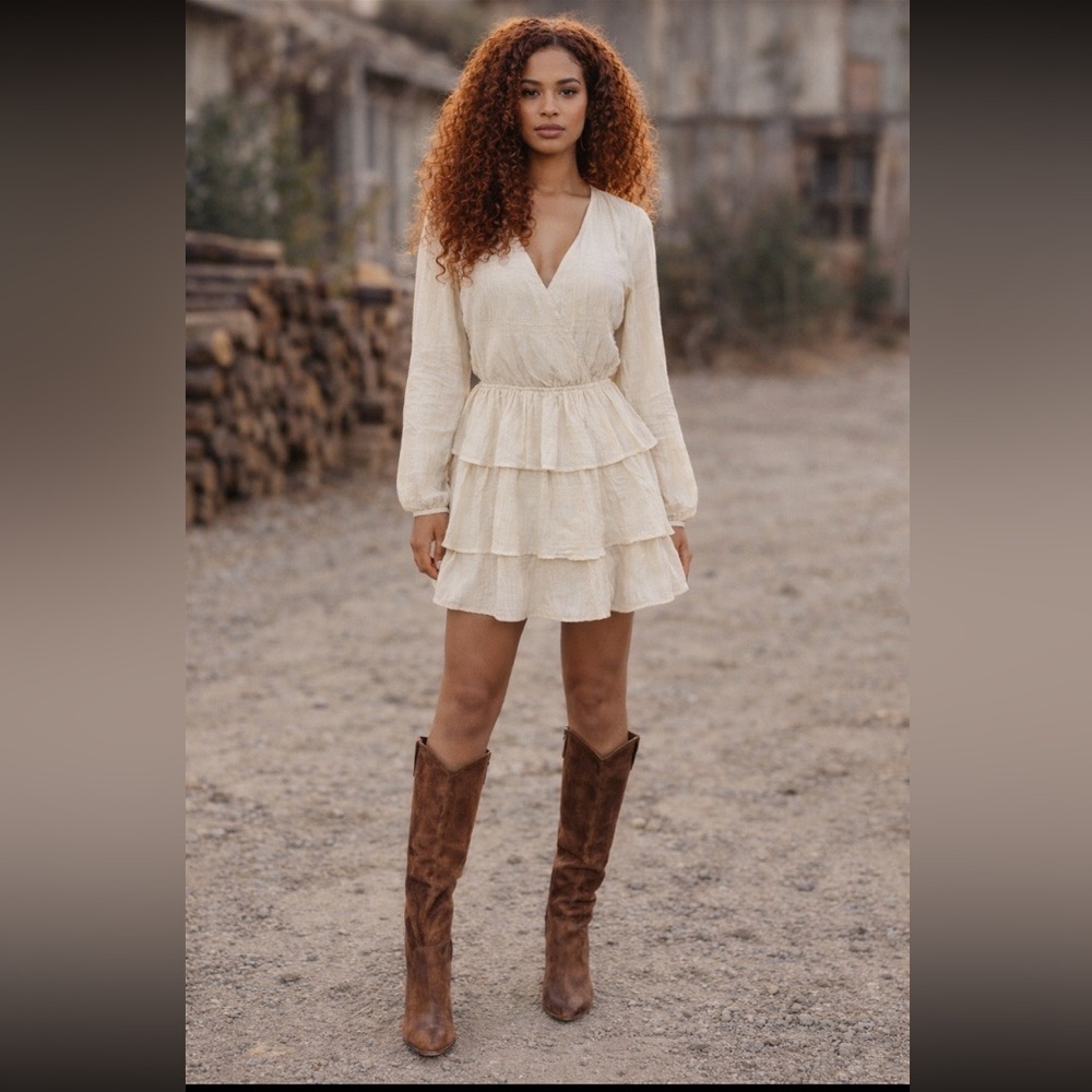 Long Sleeve Ruffle dress